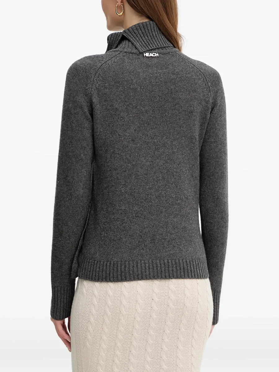 essencial button-detail turtleneck sweater 3