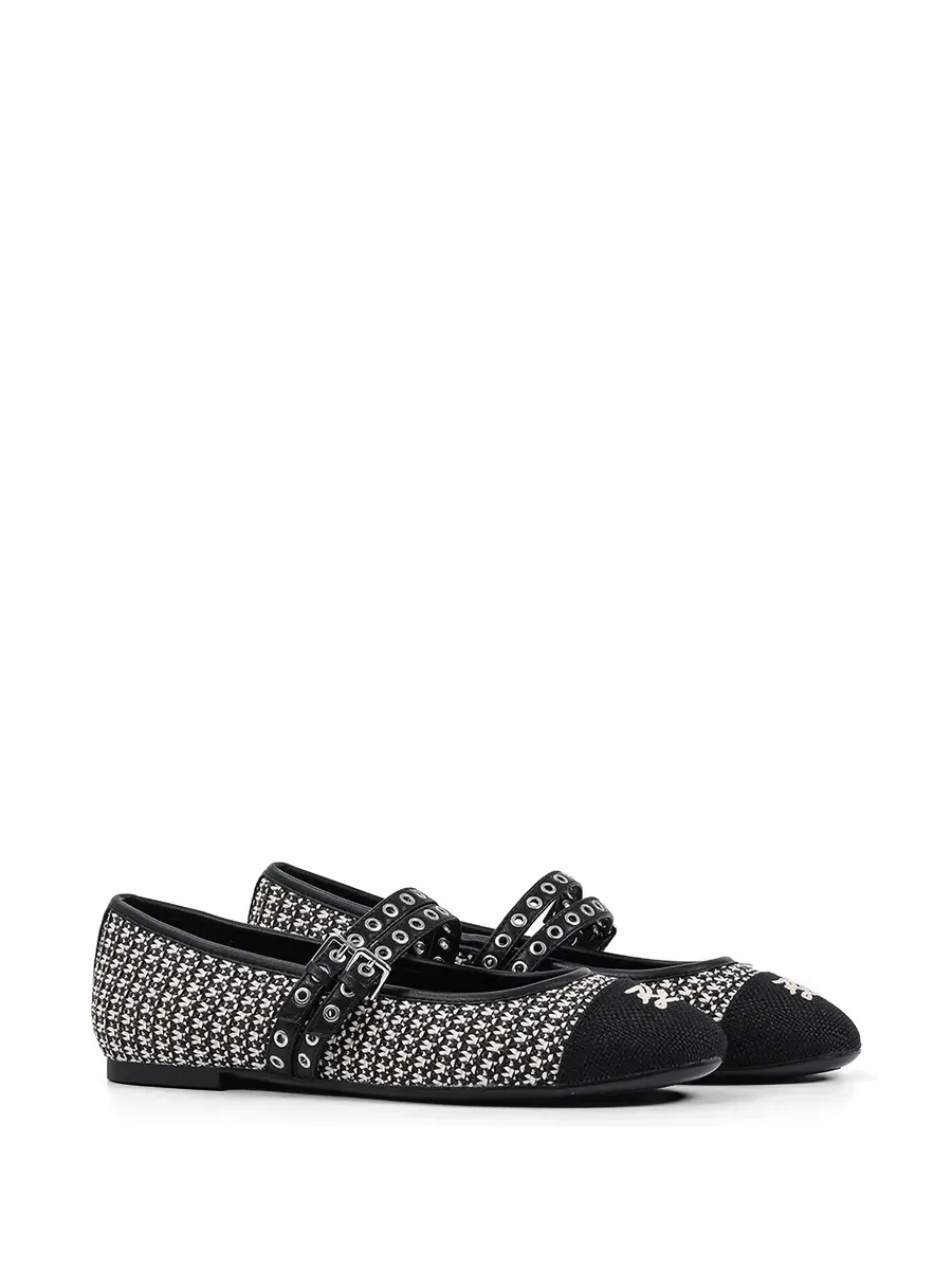 eyelet-embellished ballet flats 3