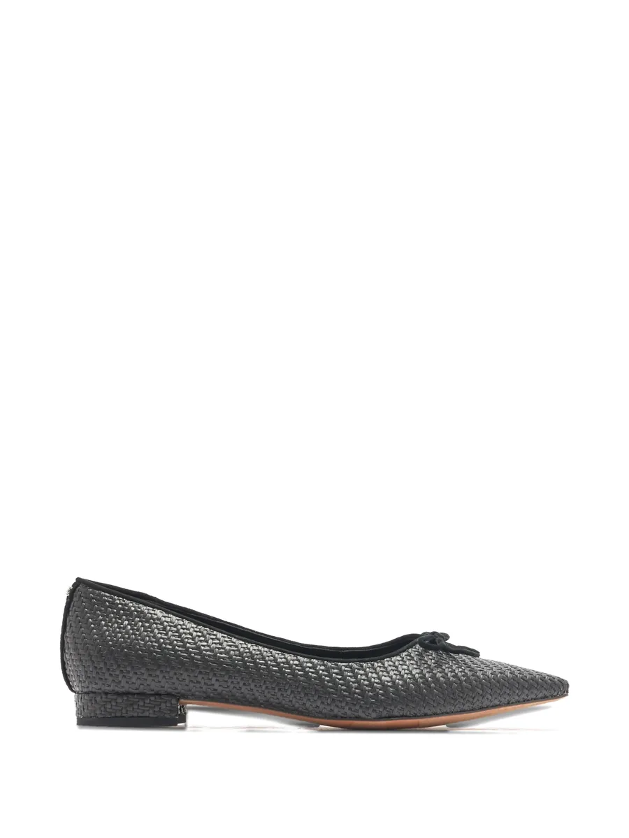 Esmira bow woven ballet flat pumps 1