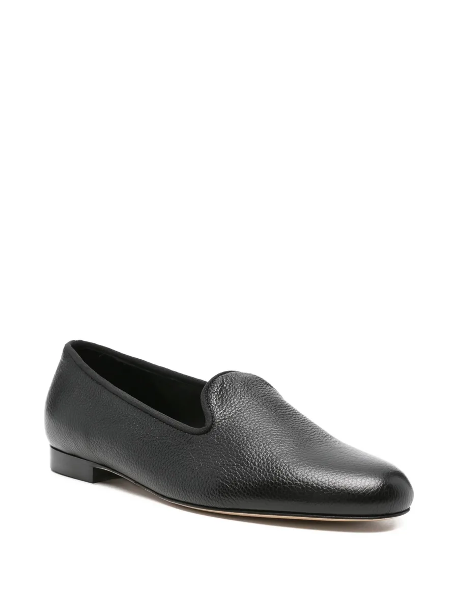 grained-leather loafers 3