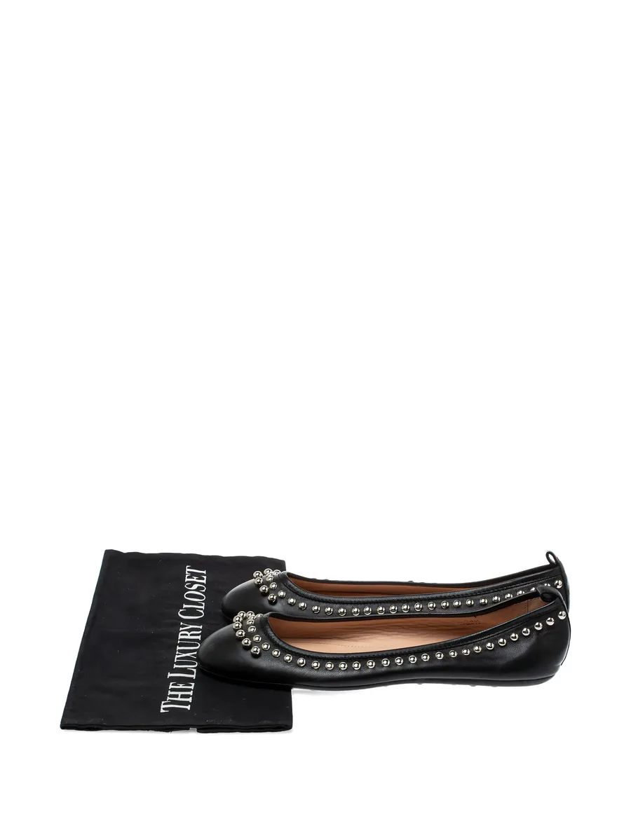 stud-detail leather ballet flats 10
