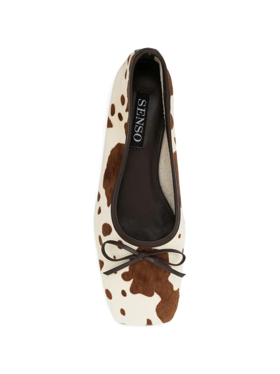 Becca VI cow-print ballet flats 7