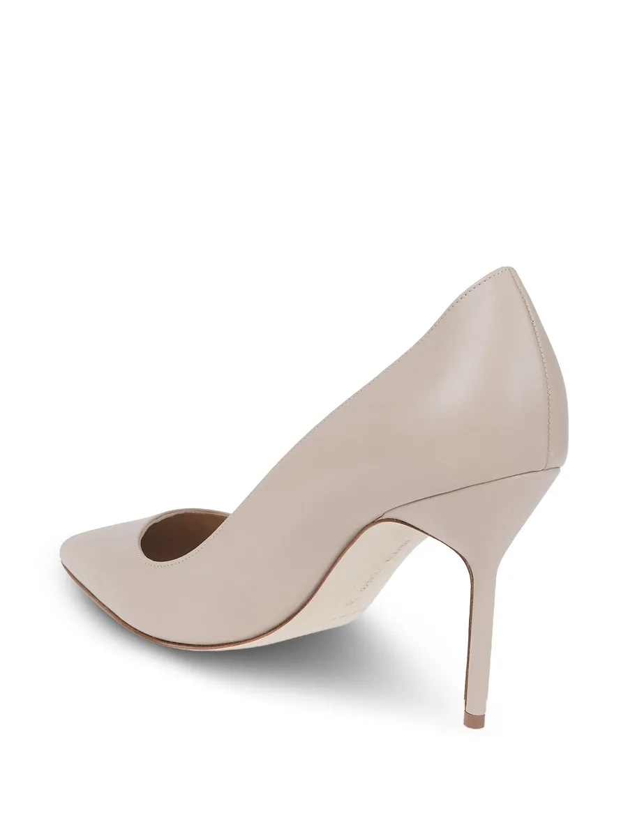 90mm pointed-toe leather pumps 5