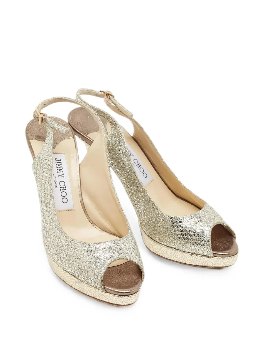 Nova peep-toe slingback pumps 4
