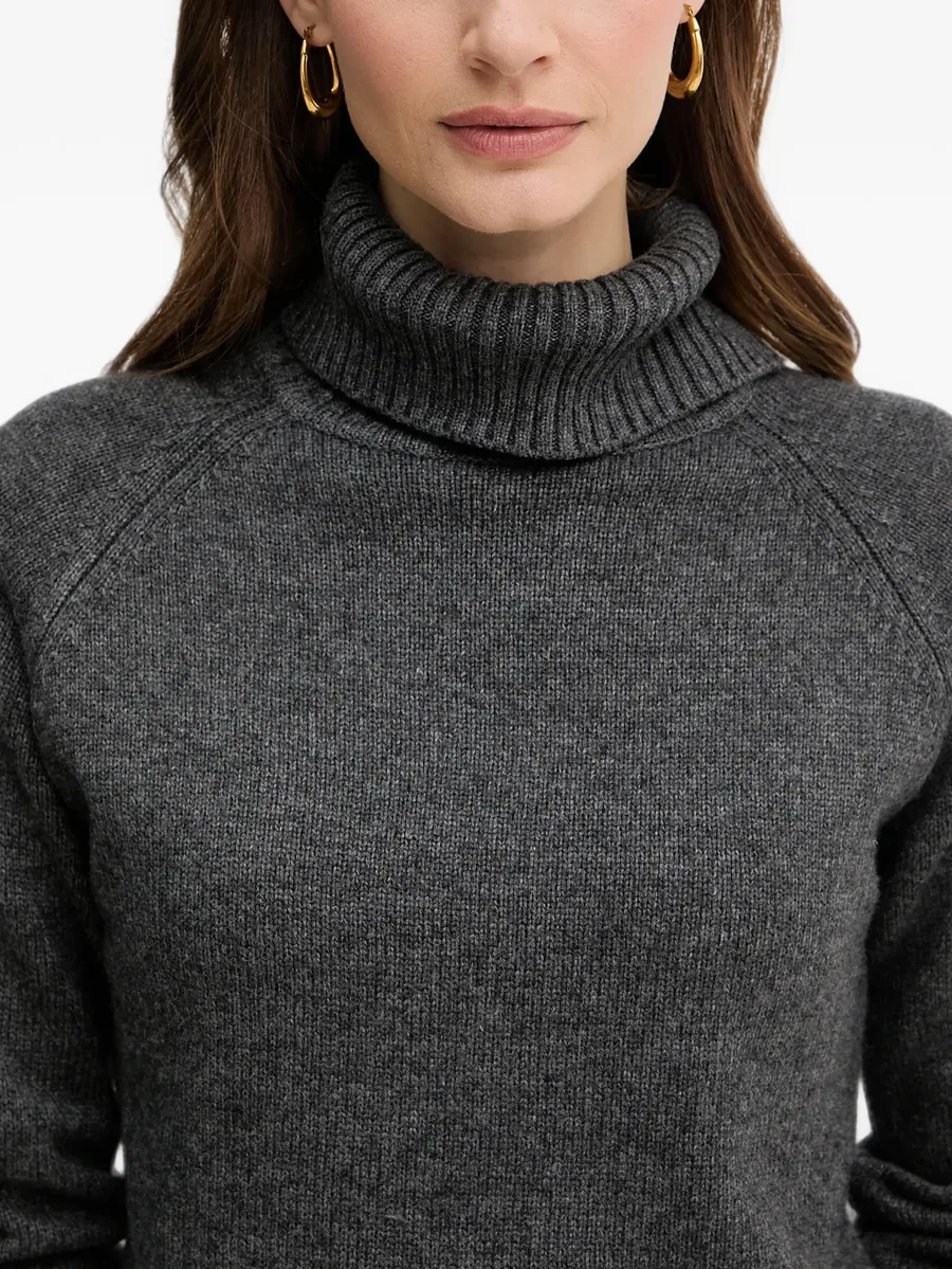 essencial button-detail turtleneck sweater 4