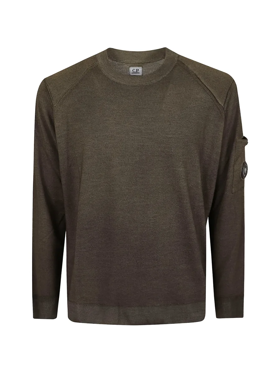 merino wool re-colour Lens crewneck sweater 1