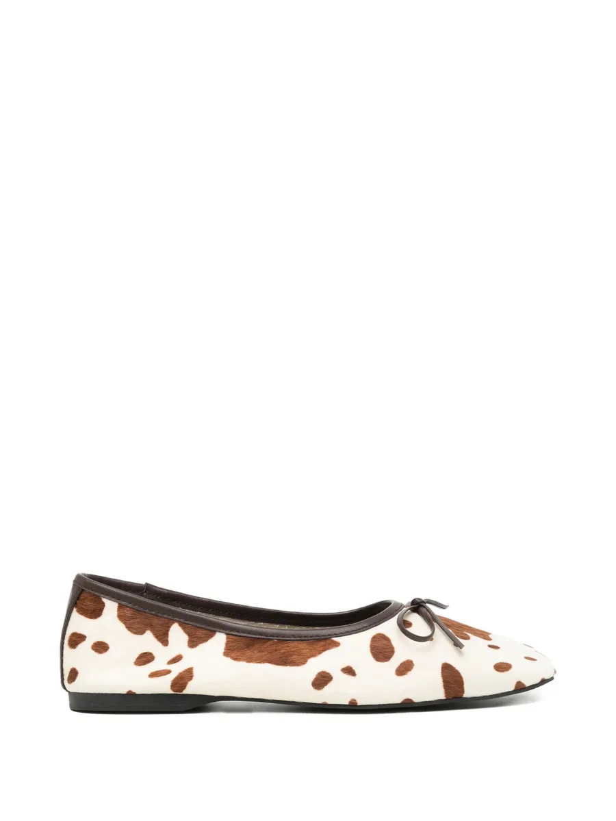 Becca VI cow-print ballet flats 1