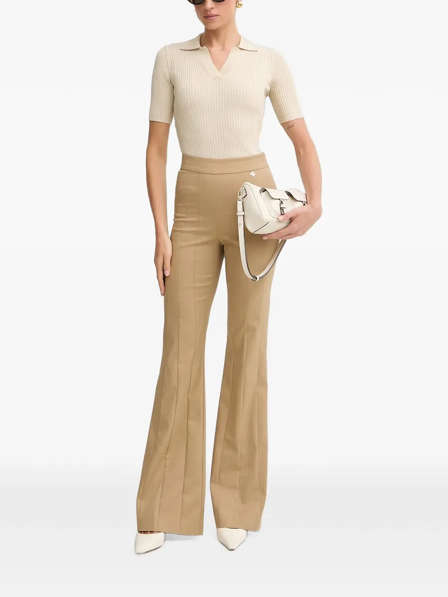 Koloo seam-detail flared trousers 2