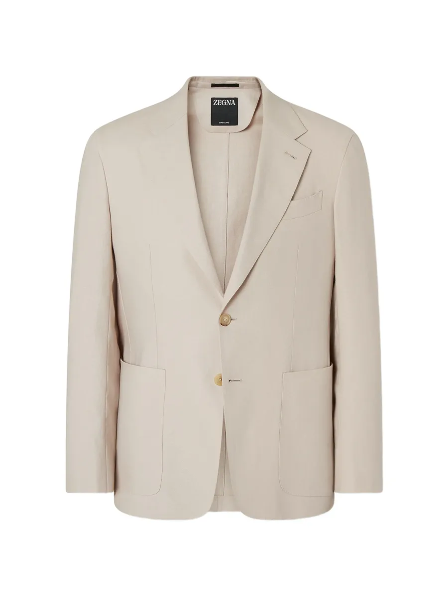 single-breasted patch-pocket blazer 1