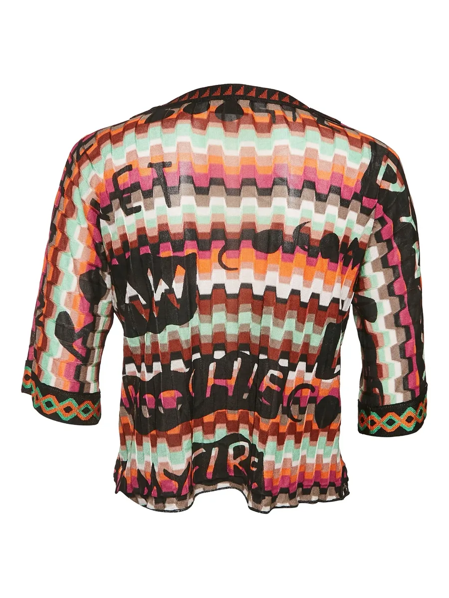 zigzag-pattern knit top 4