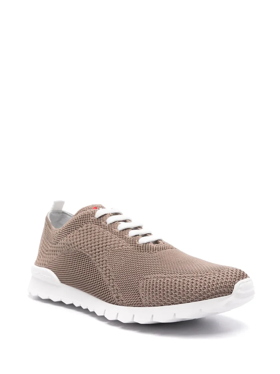 logo-embroidered knitted sneakers 3