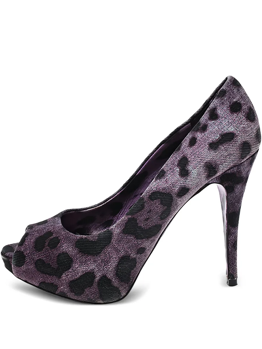 2024 115mm leopard-print pumps 1