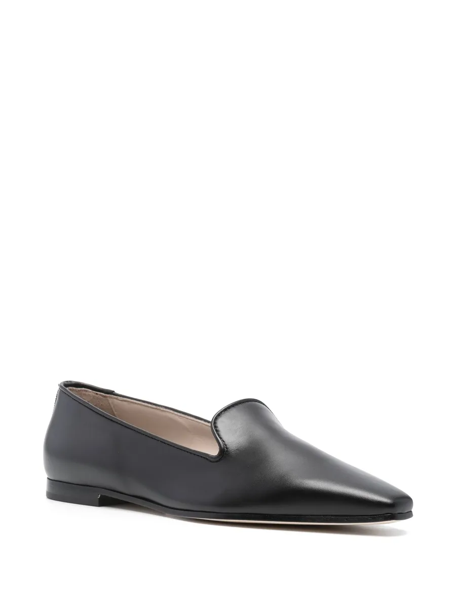 rhinestone-embellished leather loafers 4