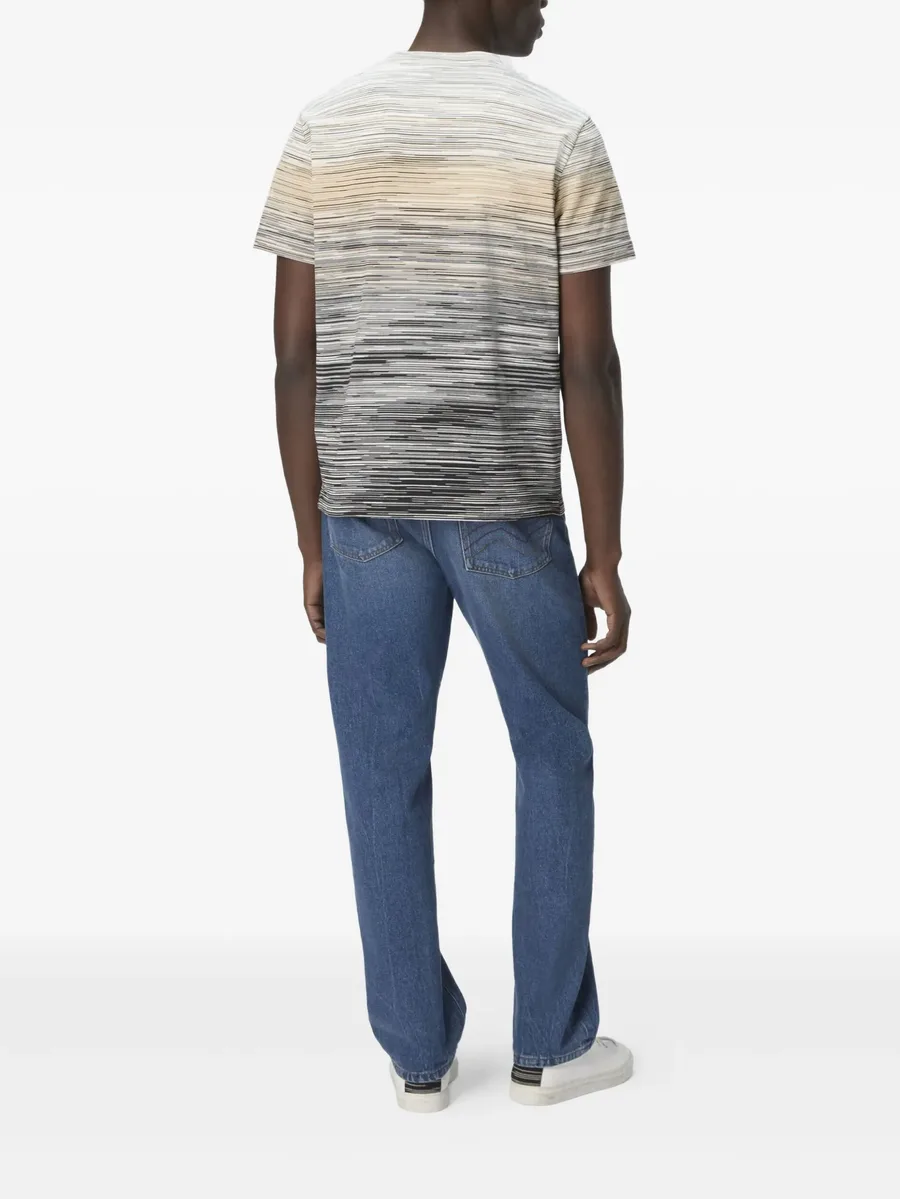 faded-flame pattern T-shirt 6