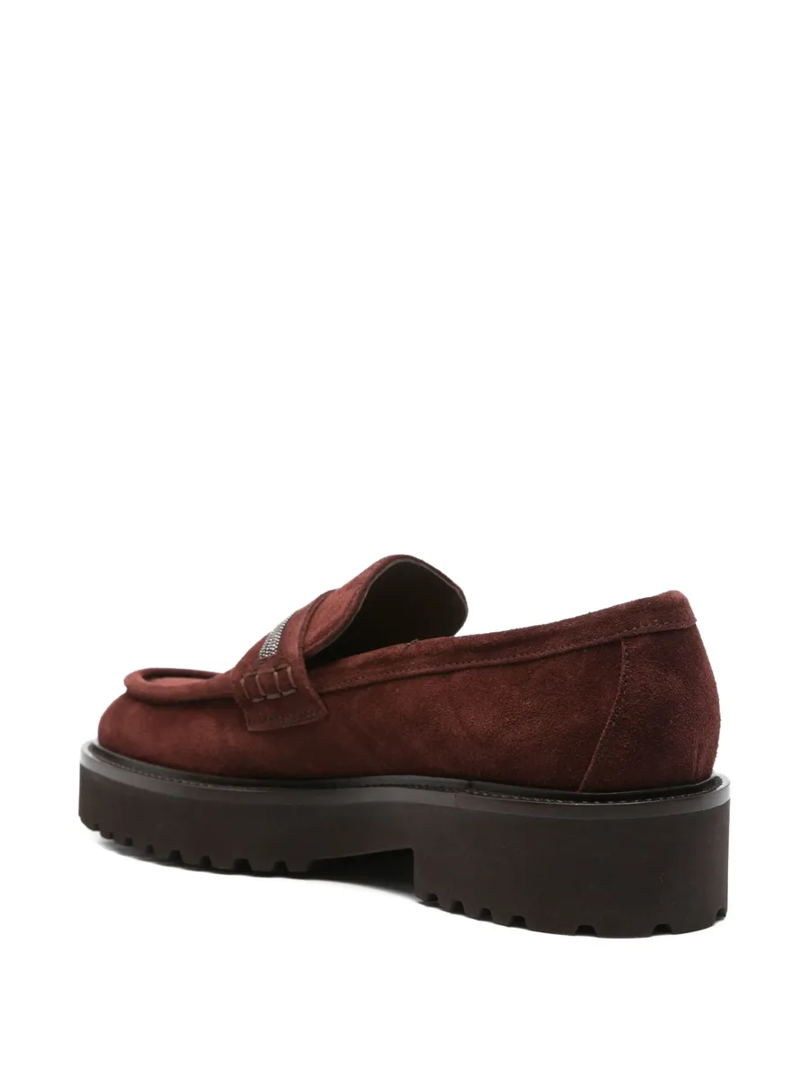 chain-embellishment loafers 5