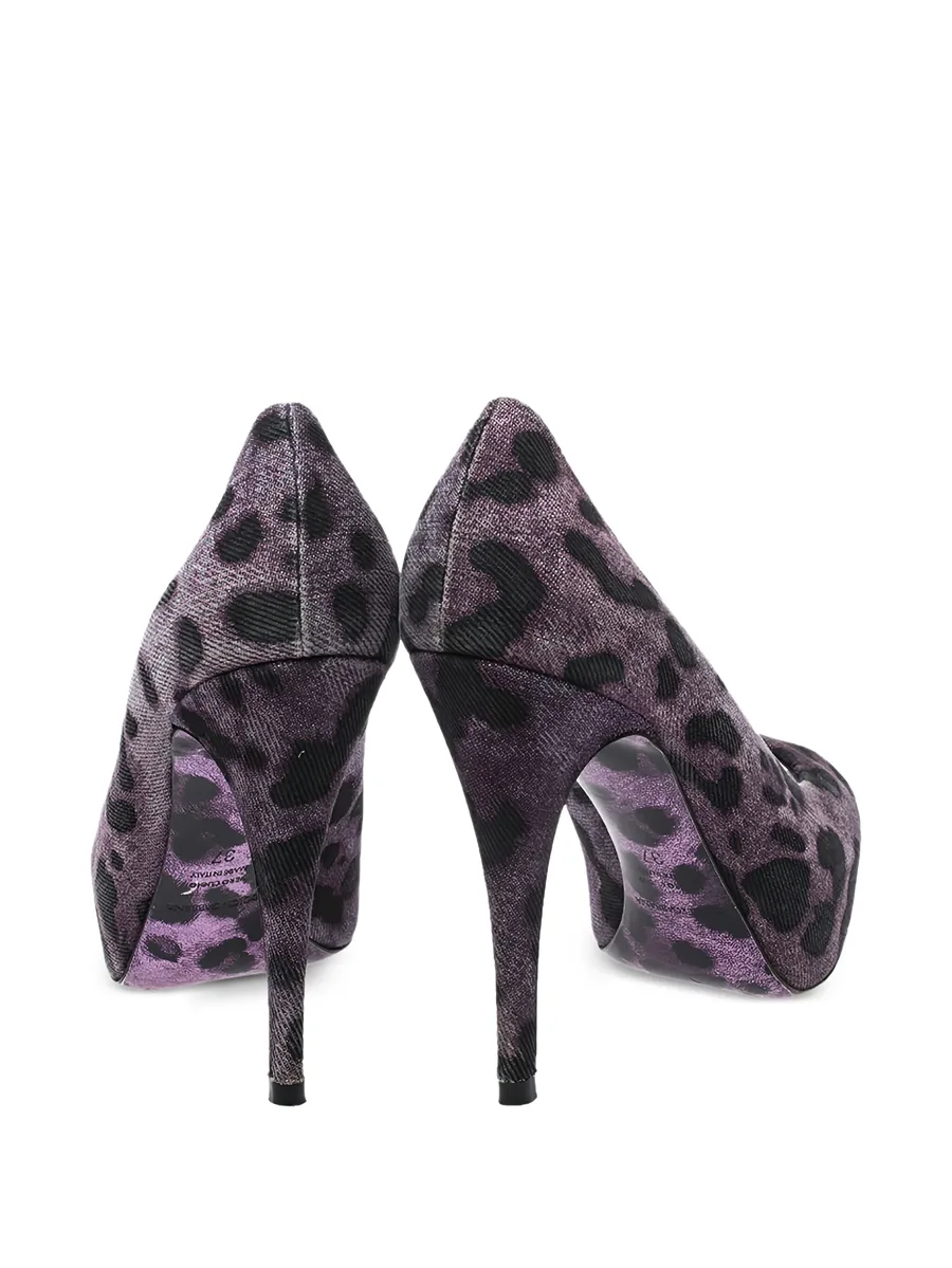 2024 115mm leopard-print pumps 7