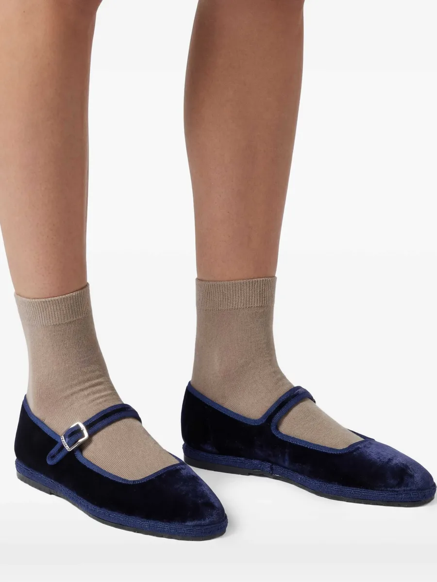 Petra velvet ballerina shoes 3