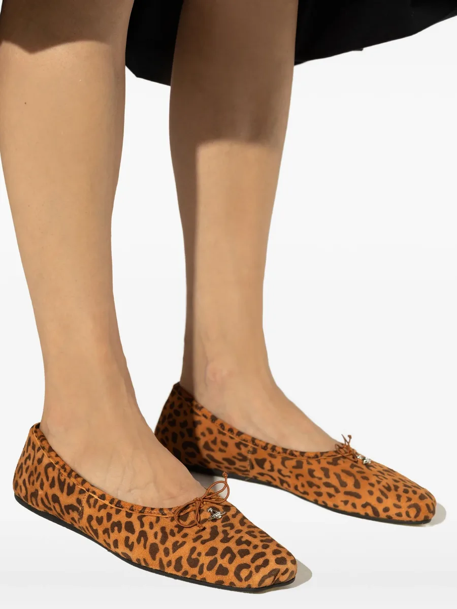 leopard print bow trainers 10