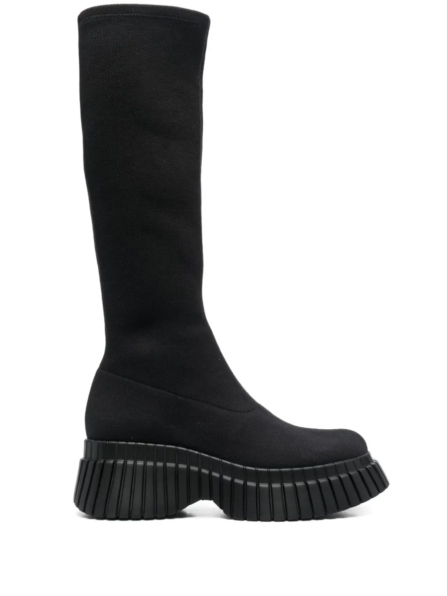 70mm knitted platform boots 1