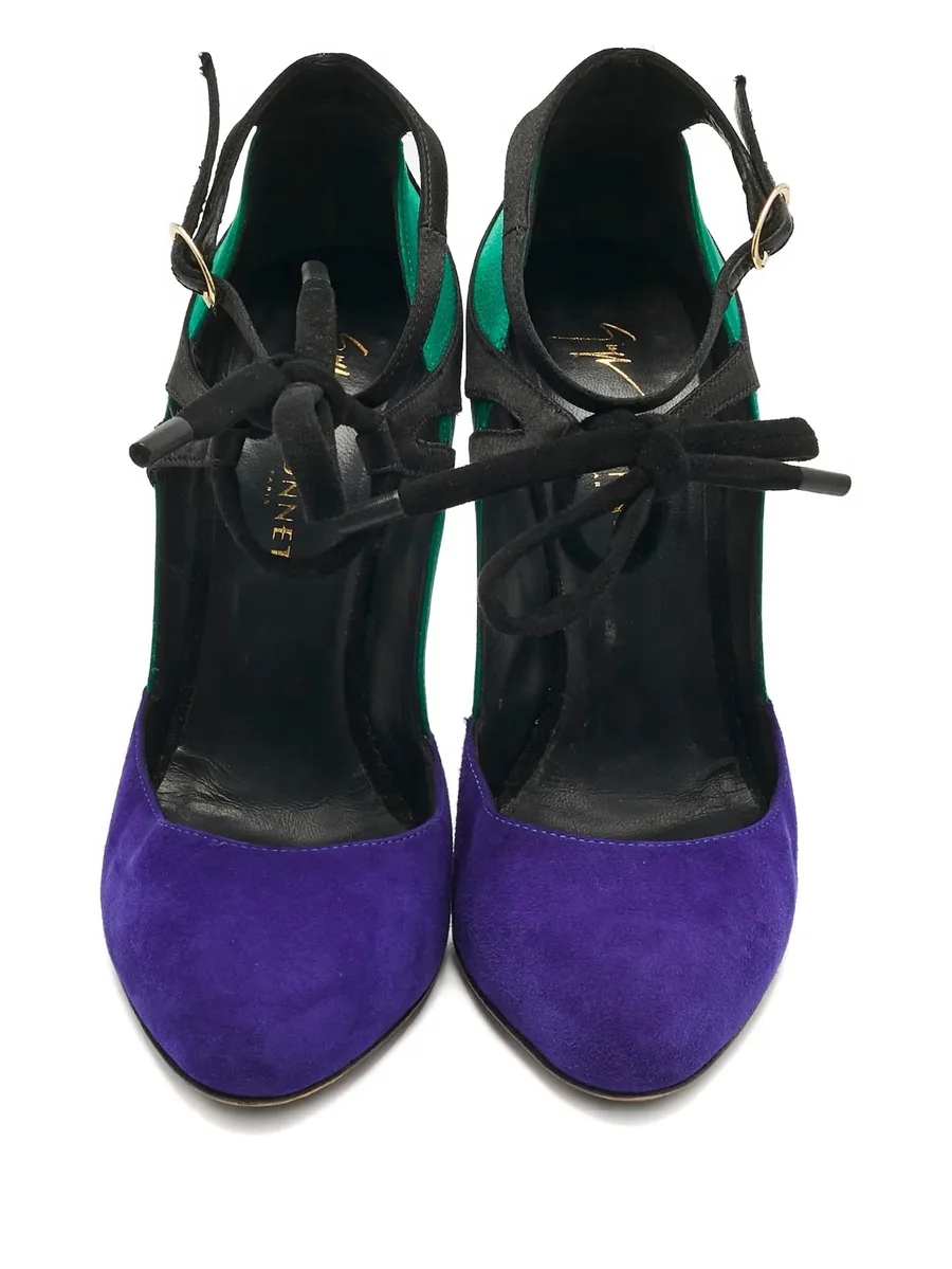 suede ankle-strap pumps 7