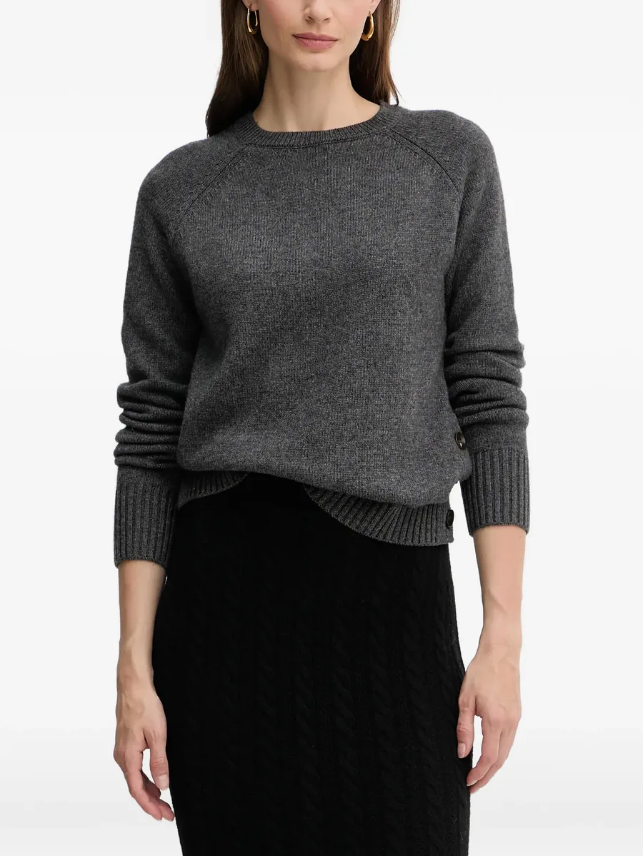 button-detail raglan-sleeve sweater 1