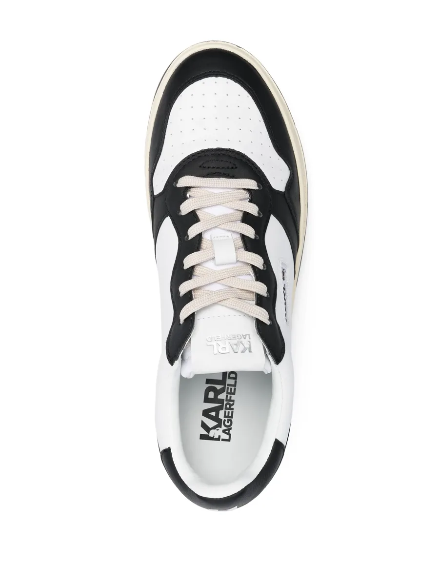 panelled low-top sneakers 8
