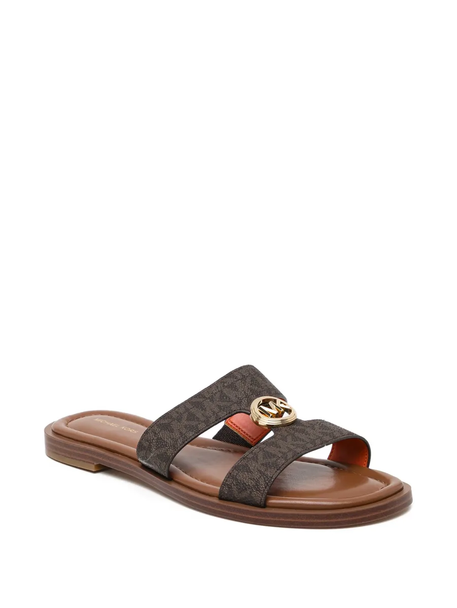 all-over logo buckle sandals 4