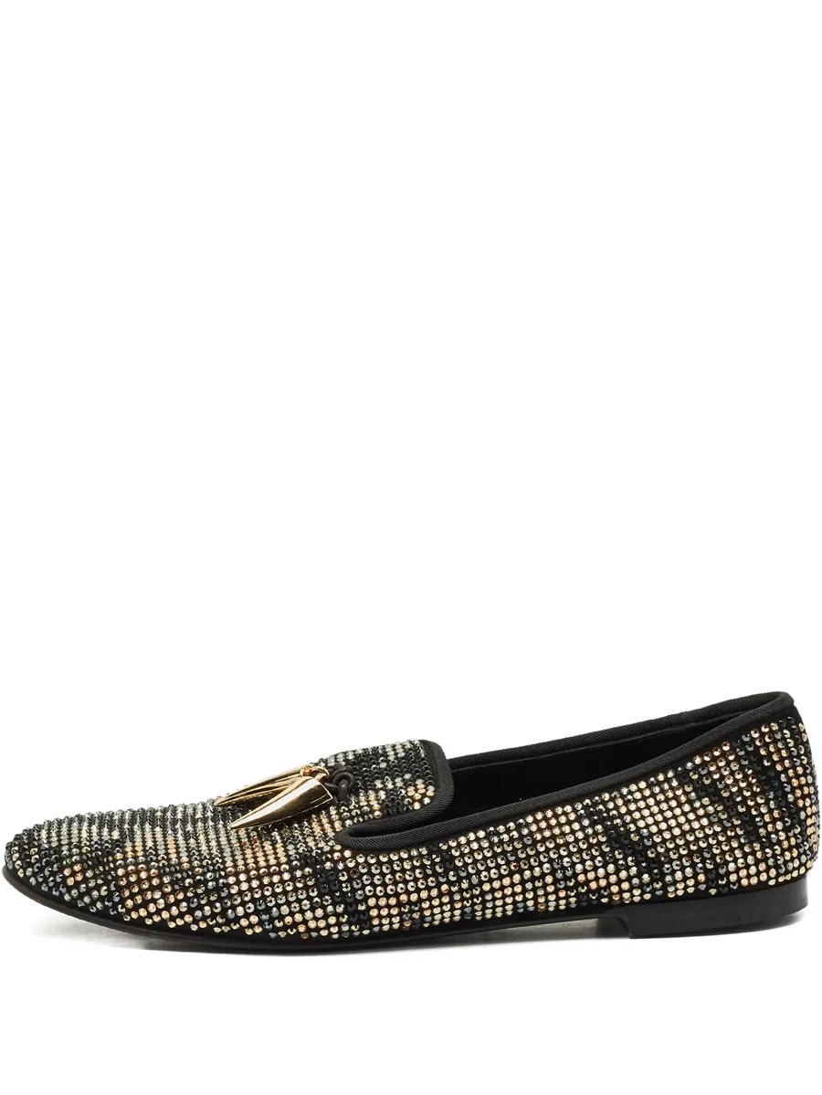 Shark Tooth crystal-embellished loafers 1