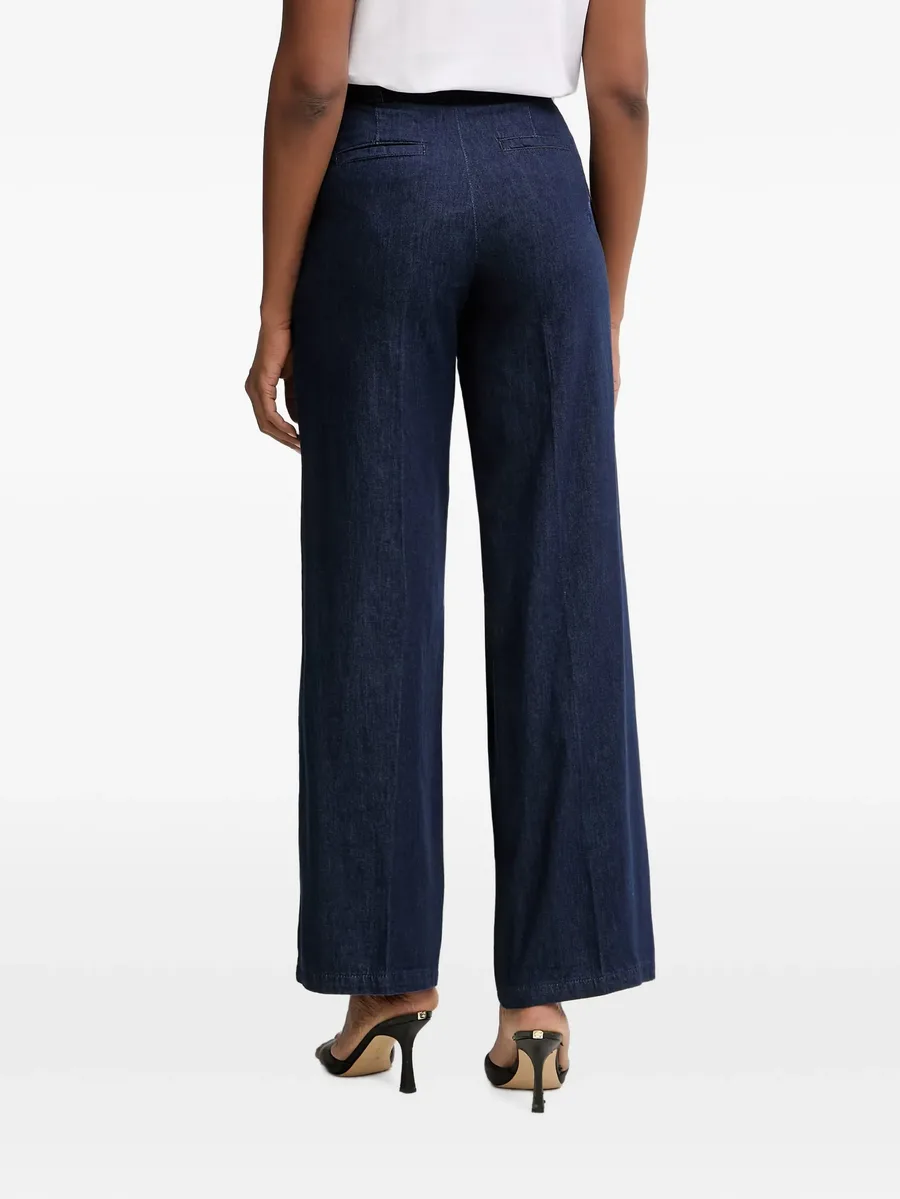 pressed-crease wide-leg jeans 3