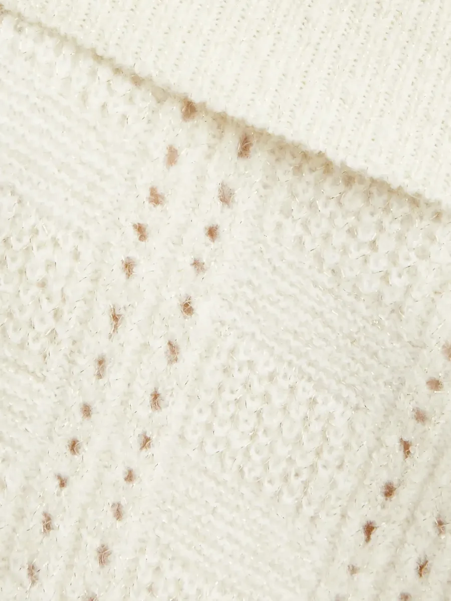 Rojas pointelle-knit off-shoulder sweater 5