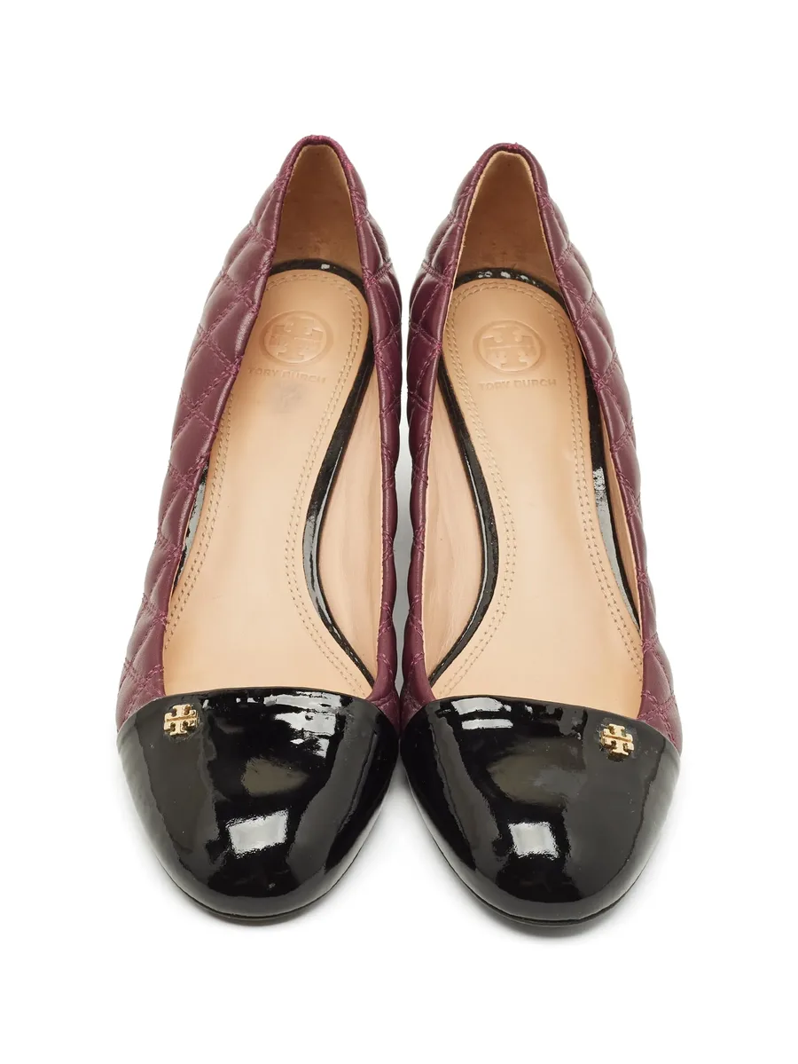 Claremont quilted heeled pumps 7