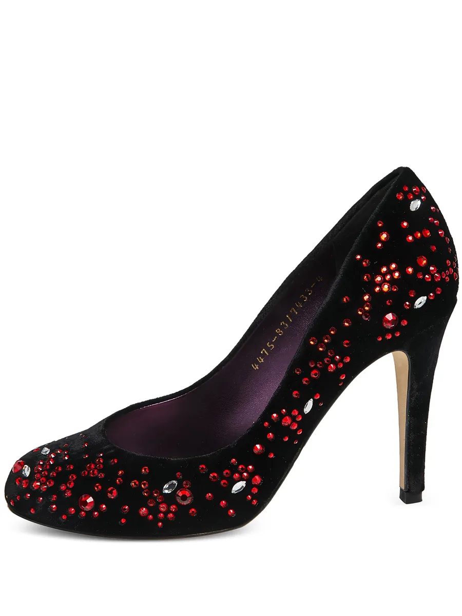 100mm crystal-embellished velvet pumps 2