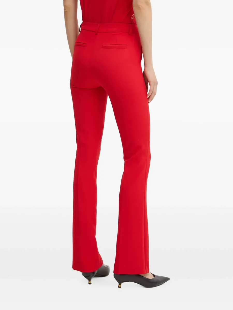 Reif pressed-crease flared trousers 3