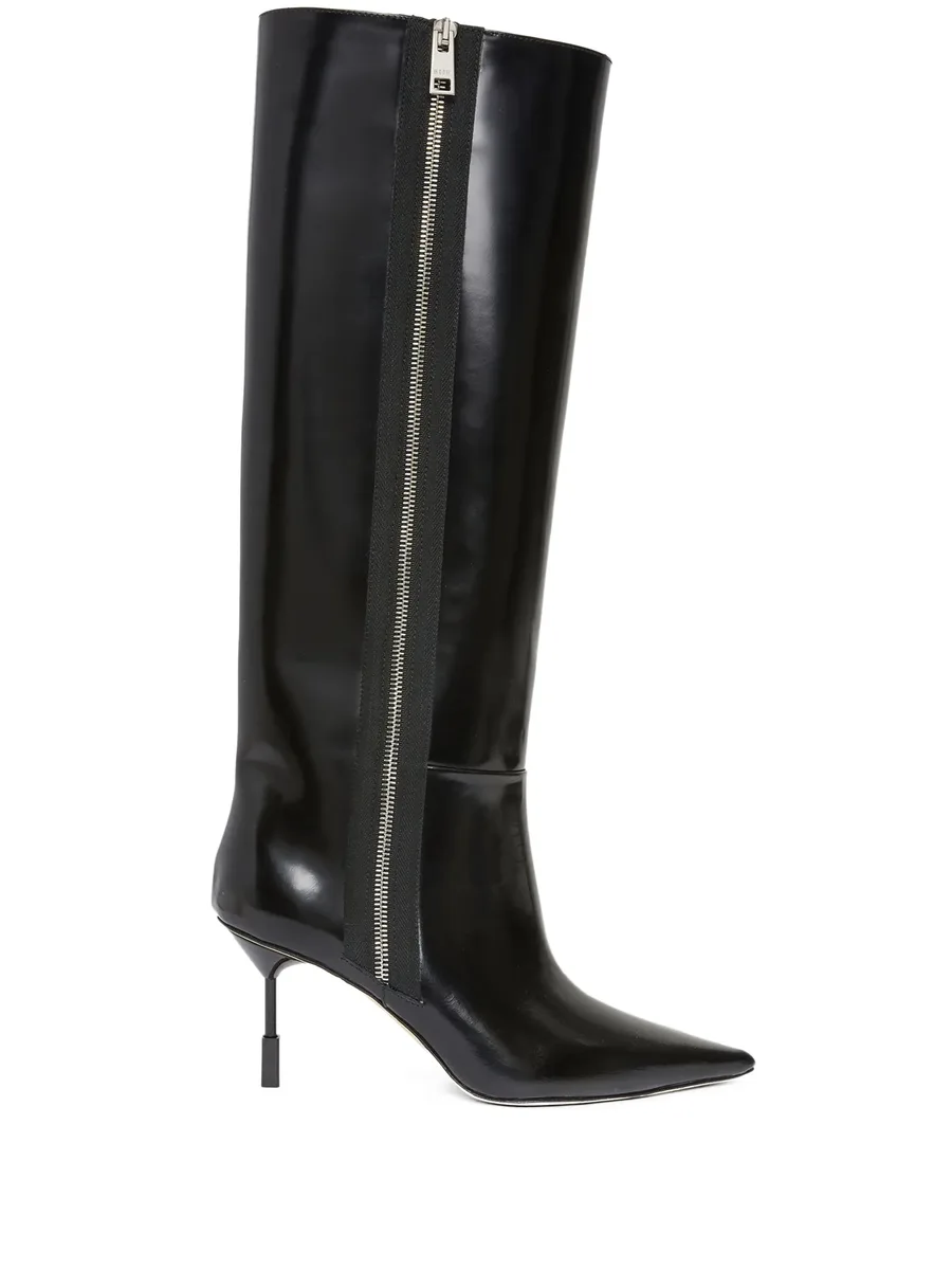 pointed-toe leather boots 2