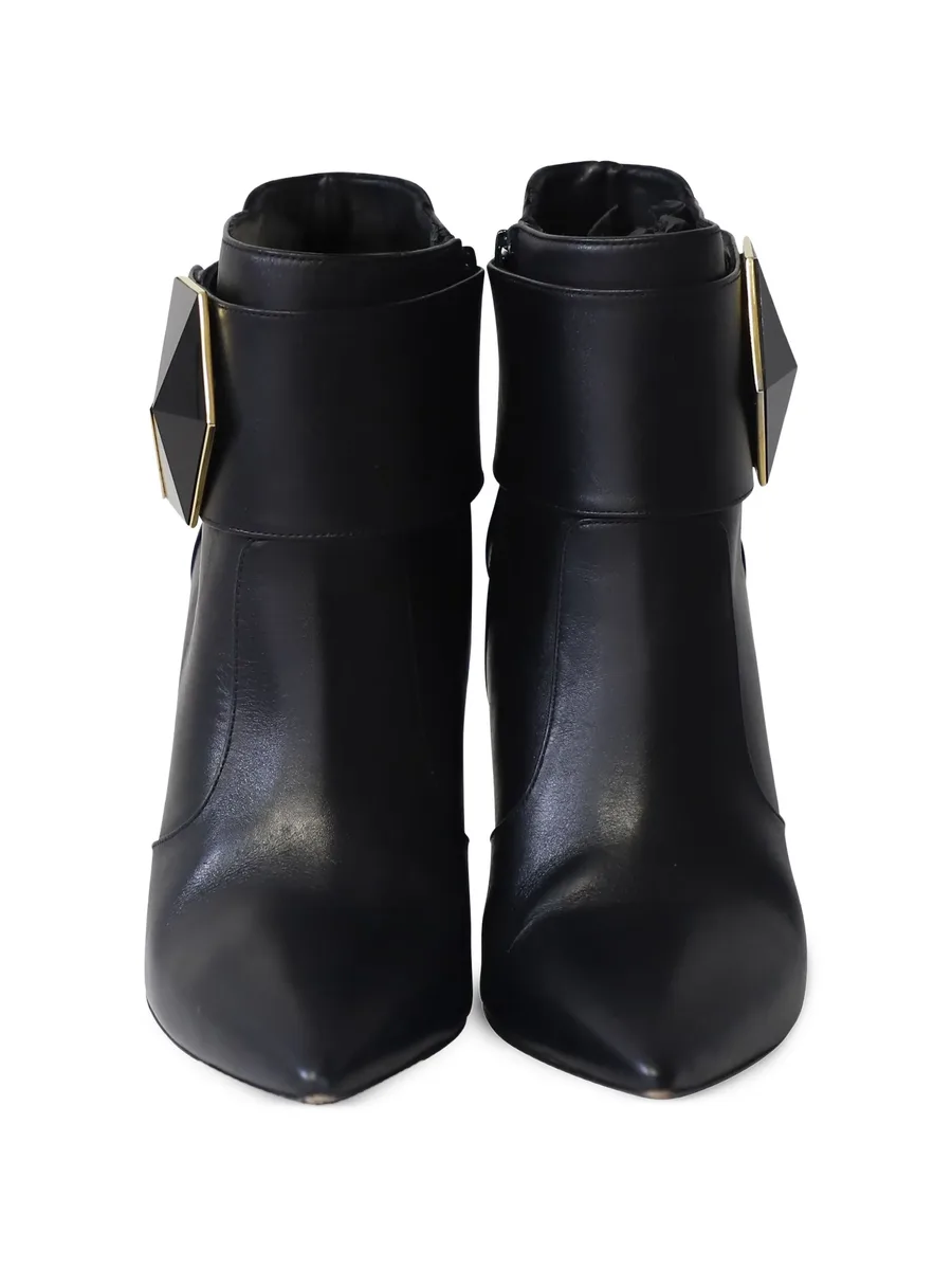 hexagon leather ankle boots 6
