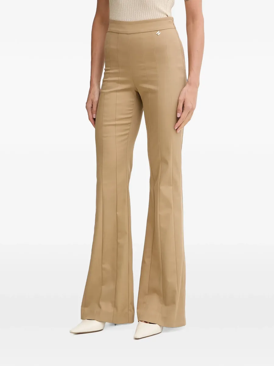 Koloo seam-detail flared trousers 1