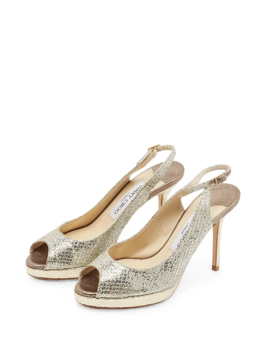 Nova peep-toe slingback pumps 9