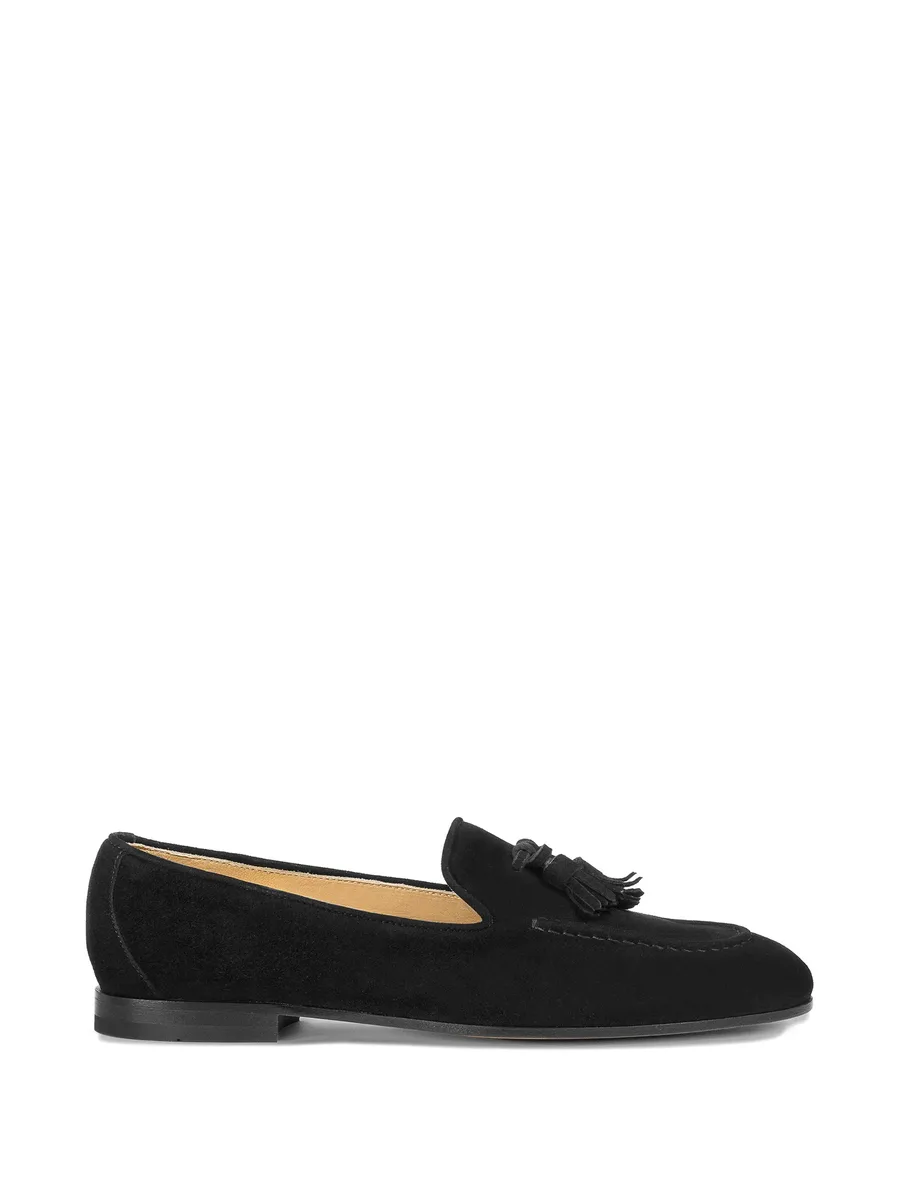 tassel-detailed suede loafers 2