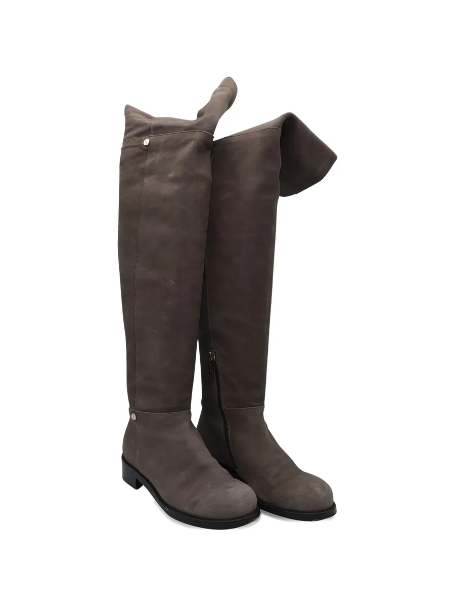 suede knee-length boots 4