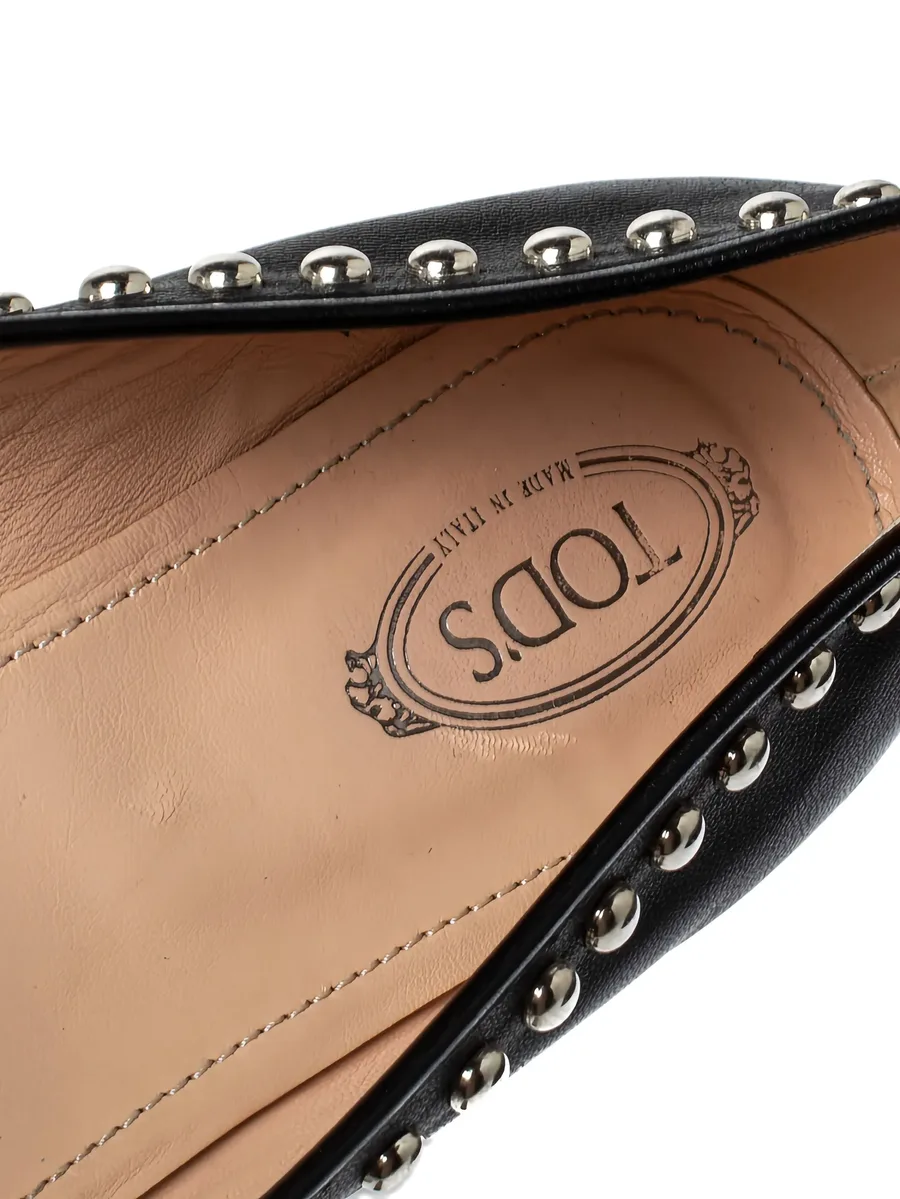 stud-detail leather ballet flats 7