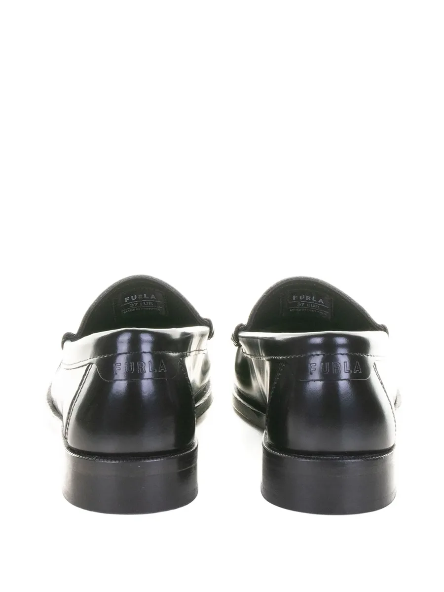 leather penny-strap loafers 5