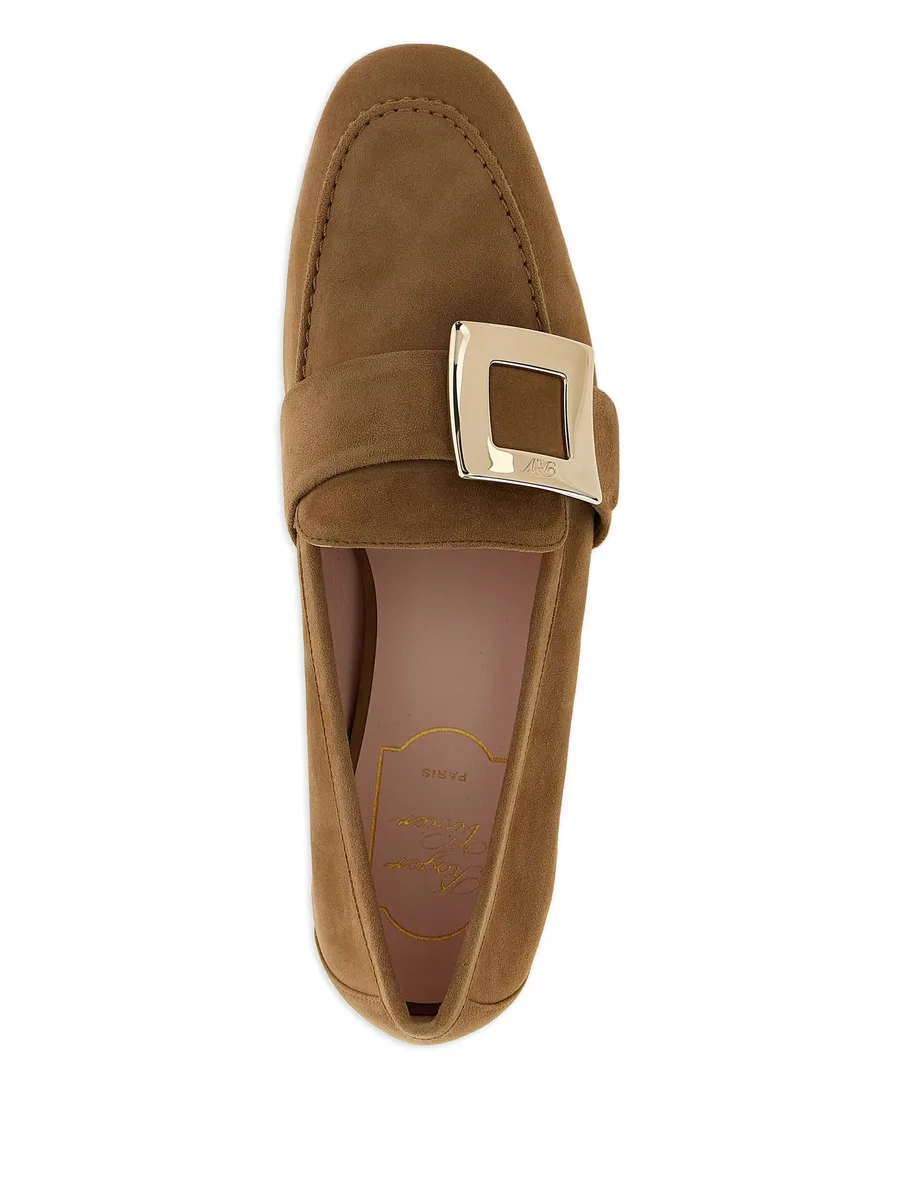buckle-strap suede loafers 5