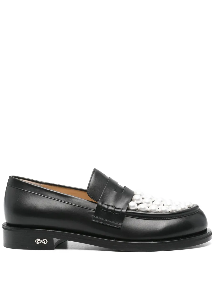 logo-plaque loafers 1