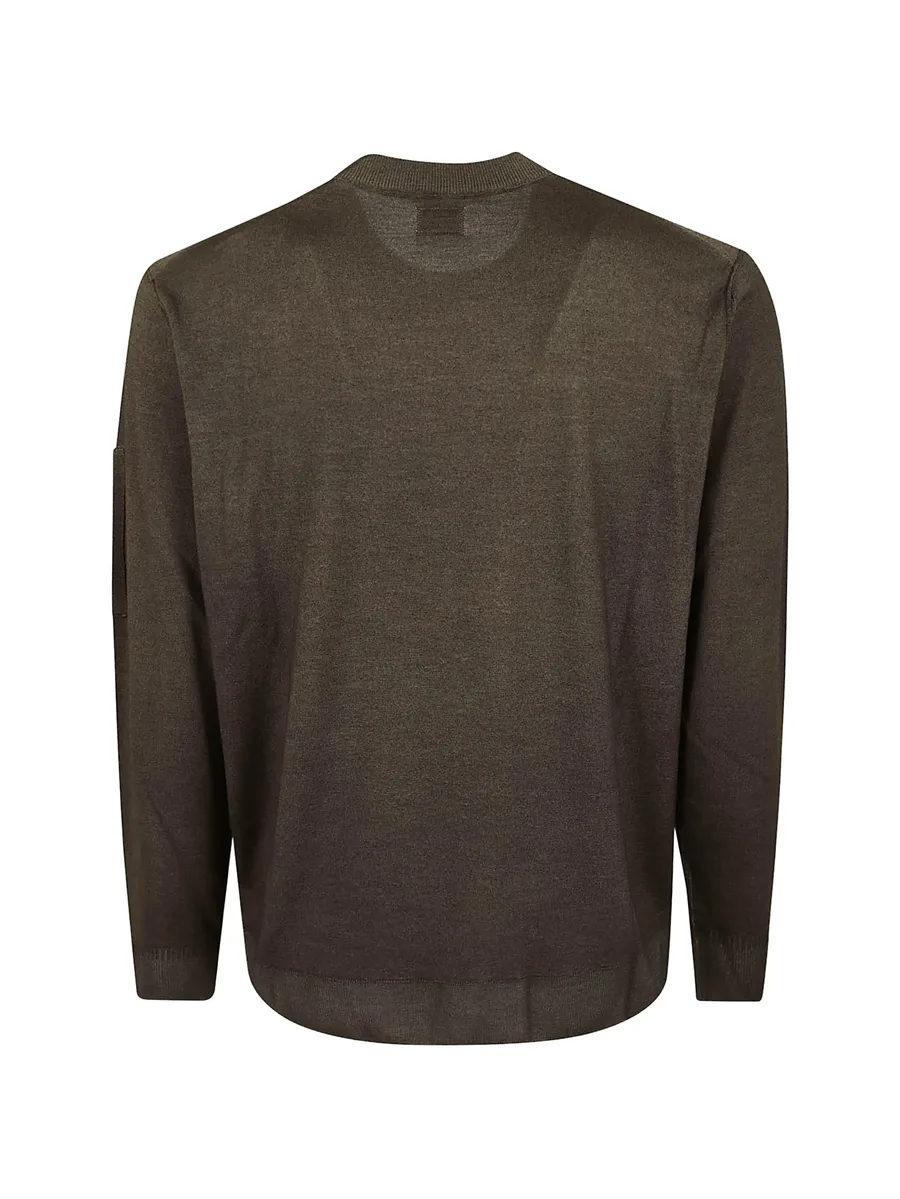 merino wool re-colour Lens crewneck sweater 2