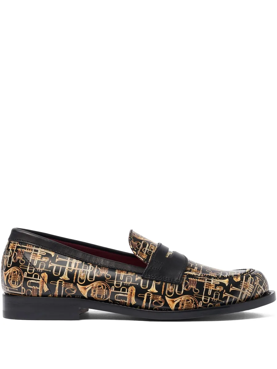 graphic-print loafers 2