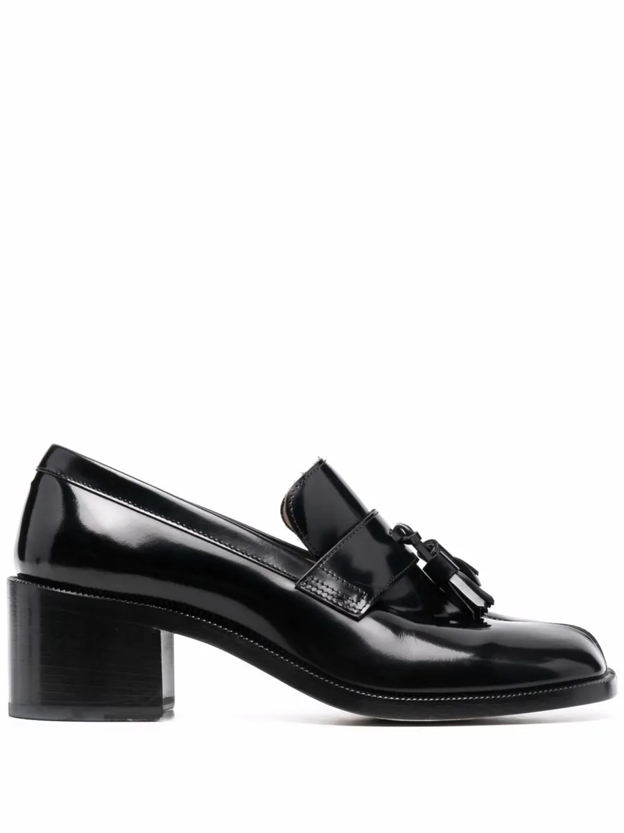 Tabi tassel-detail leather loafers 1