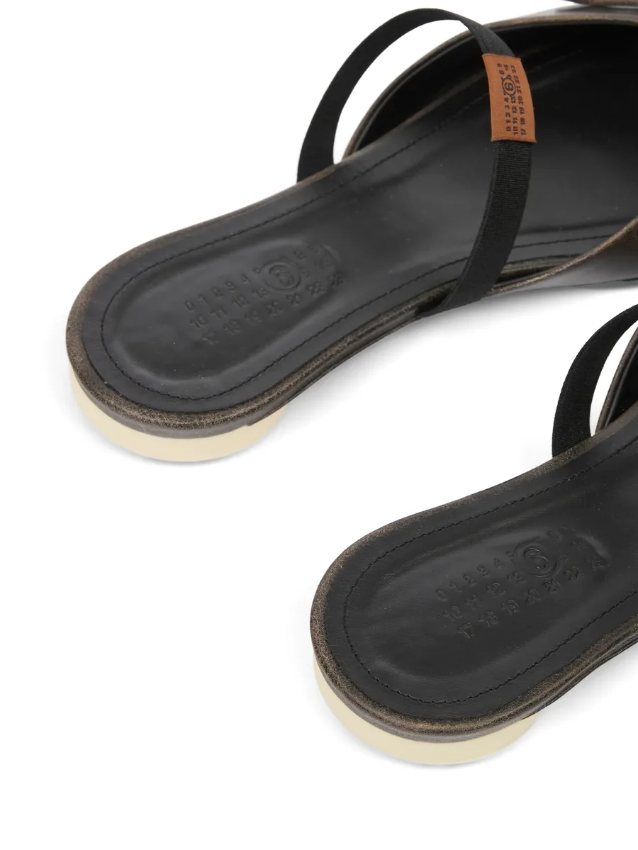 bow-detailed leather slingback shoes 9