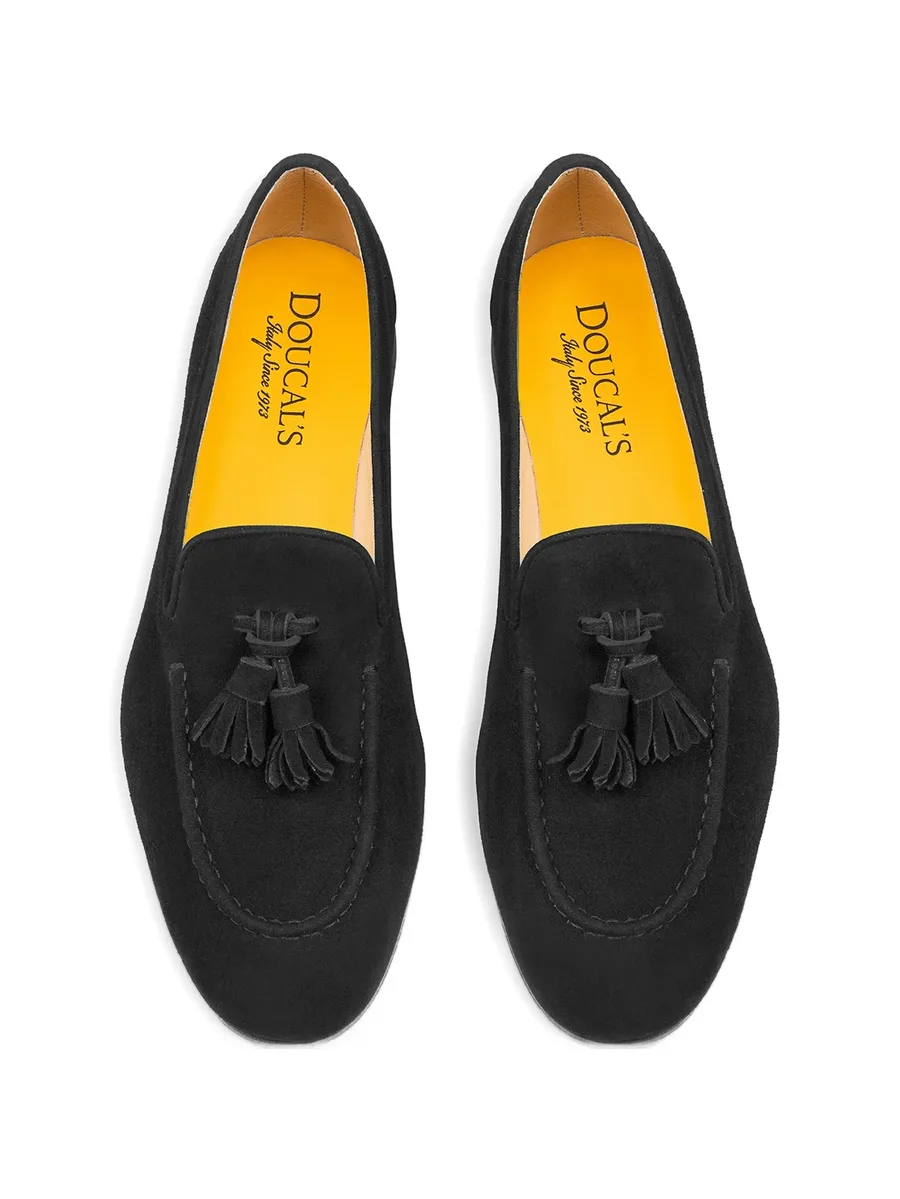 tassel-detailed suede loafers 5