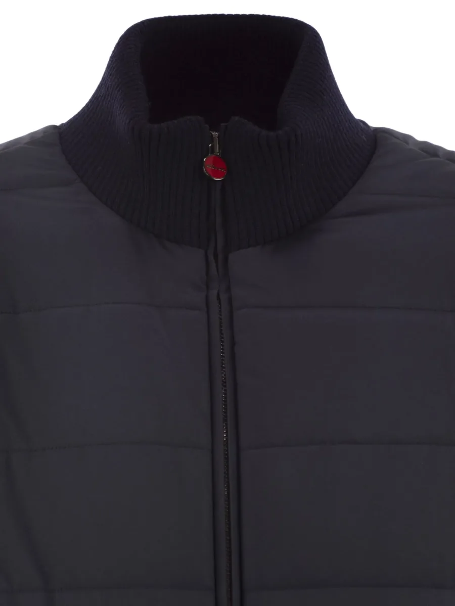 quilted zip-up bomber jacket 7