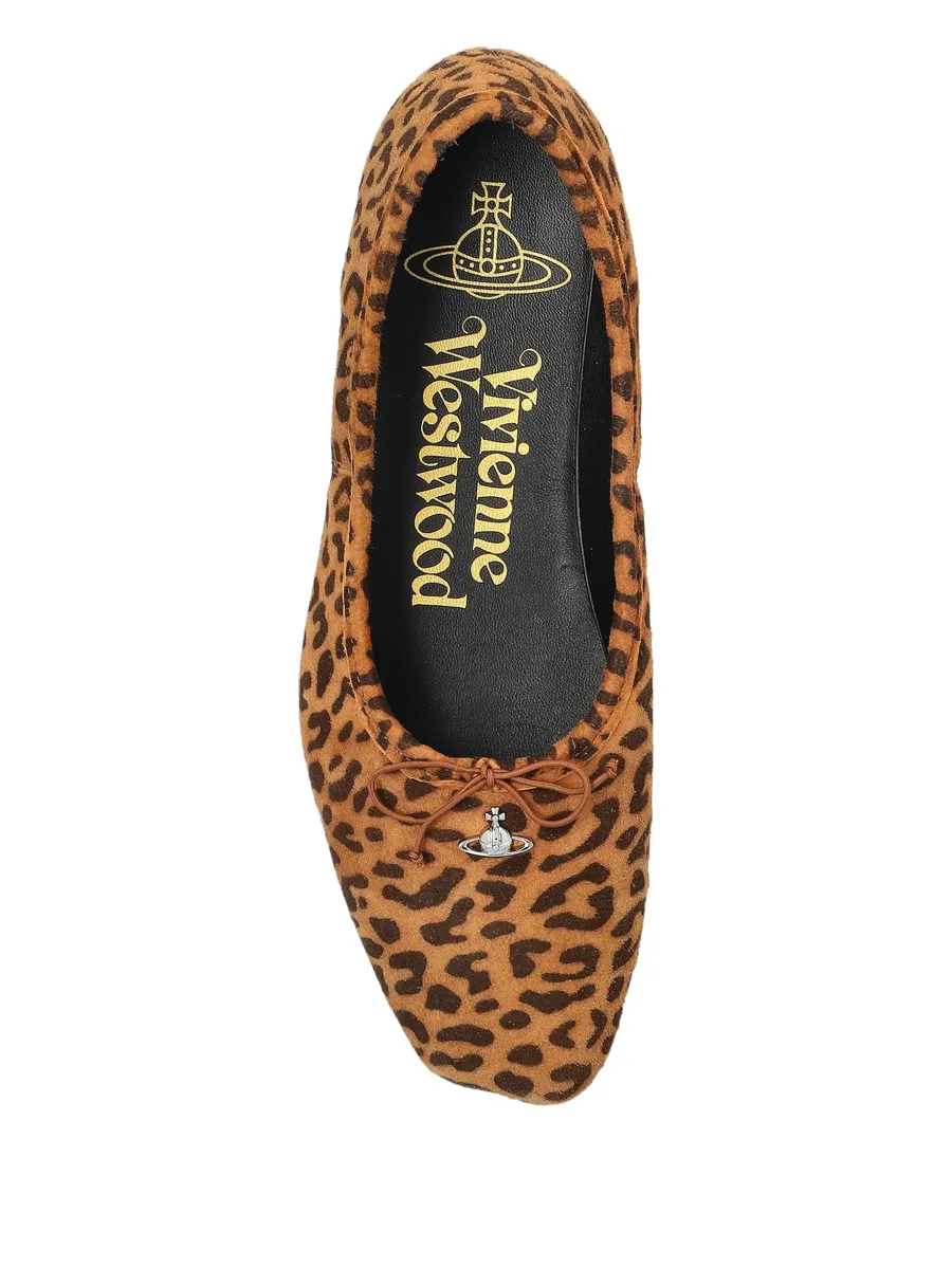 leopard print bow trainers 7